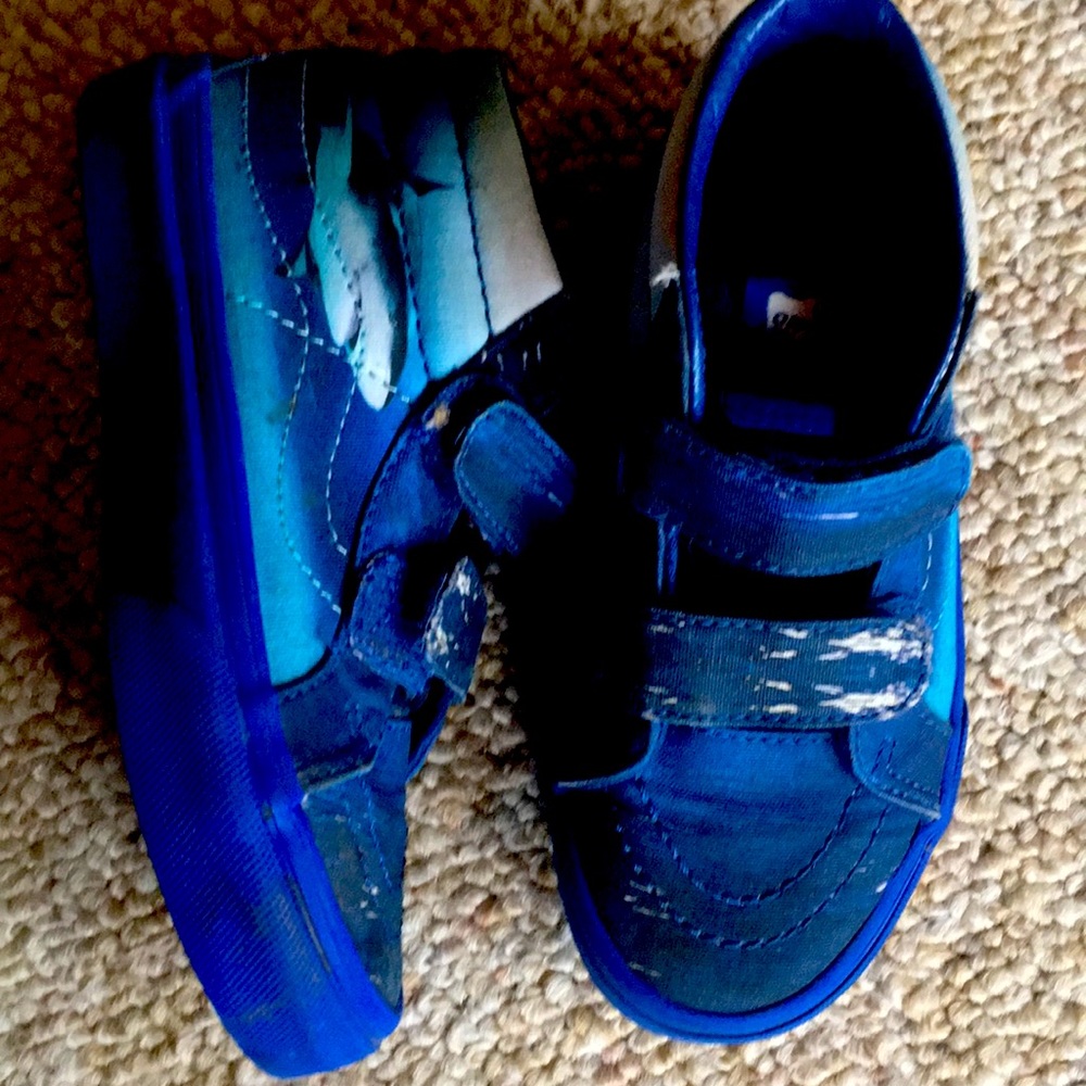 Vans shark week Velcro high tops